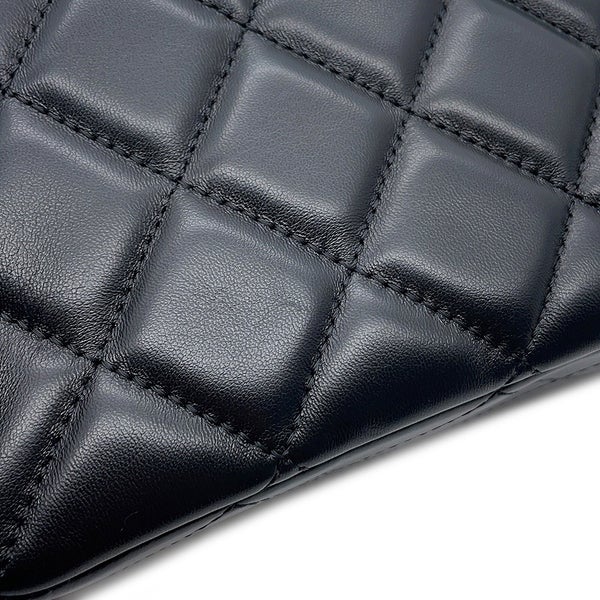 シャネル チェーンショルダーバッグ マトラッセ ココマーク ラムスキン AS6430 CHANEL 2wayショルダー 黒