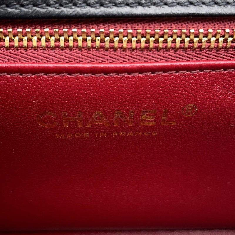 シャネル チェーンショルダーバッグ マトラッセ ココマーク ラムスキン AS6430 CHANEL 2wayショルダー 黒