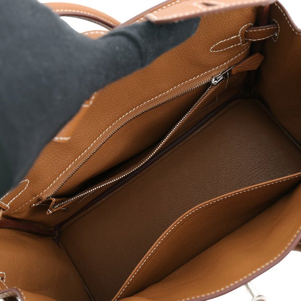 エルメス バーキン25 ゴールド/シルバー金具 トゴ U刻印 HERMES Birkin ハンドバッグ