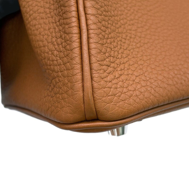 エルメス バーキン25 ゴールド/シルバー金具 トゴ U刻印 HERMES Birkin ハンドバッグ