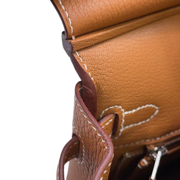 エルメス バーキン25 ゴールド/シルバー金具 トゴ U刻印 HERMES Birkin ハンドバッグ