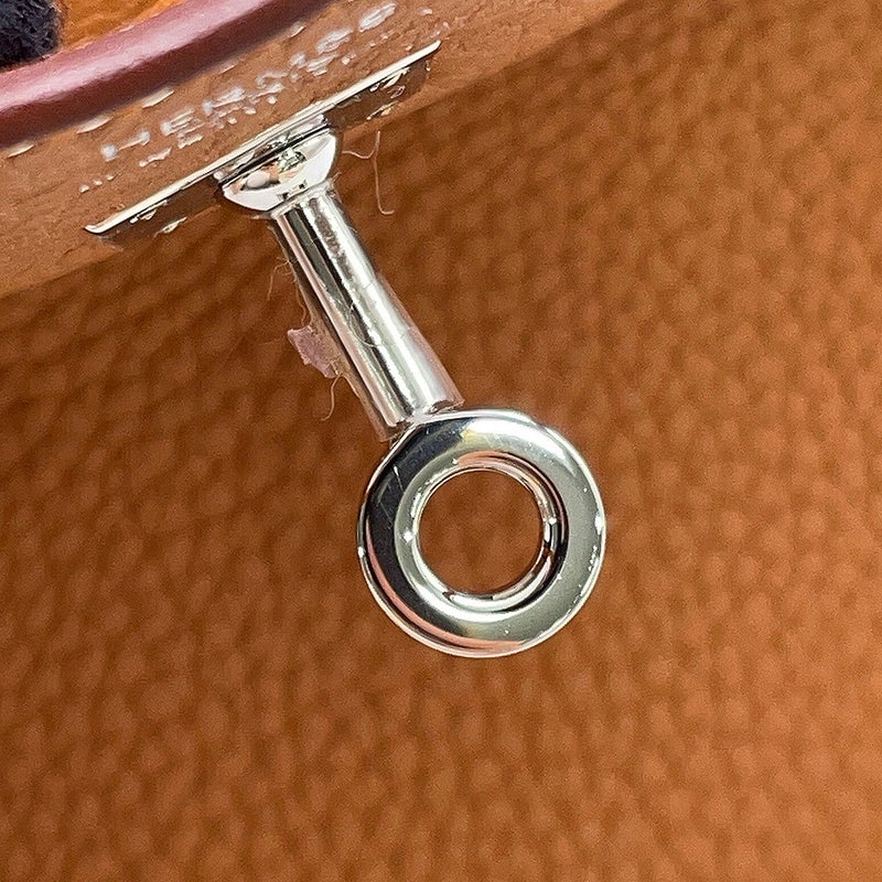 エルメス バーキン25 ゴールド/シルバー金具 トゴ U刻印 HERMES Birkin ハンドバッグ