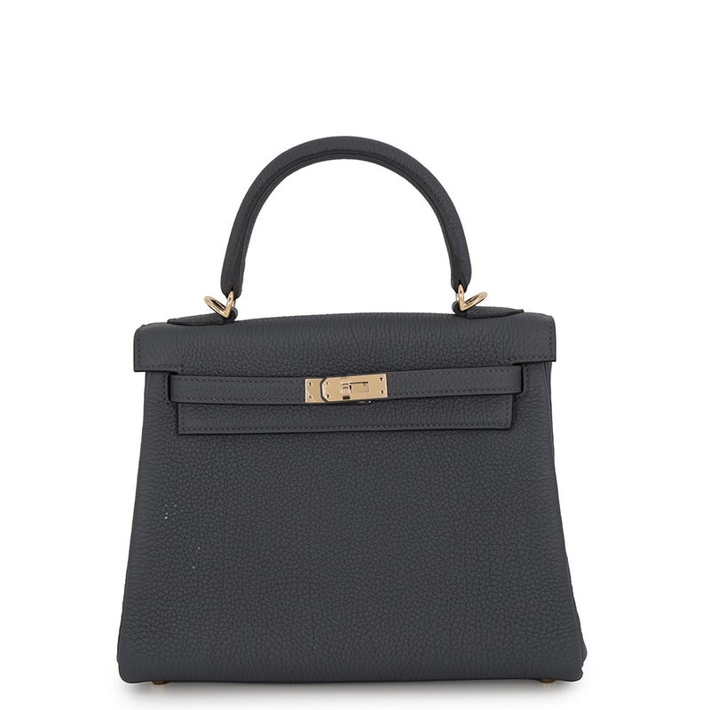 エルメス ハンドバッグ ケリー25 内縫い アルドワーズ/シャンパンゴールド金具 トゴ W刻印 HERMES Kelly 2wayバッグ