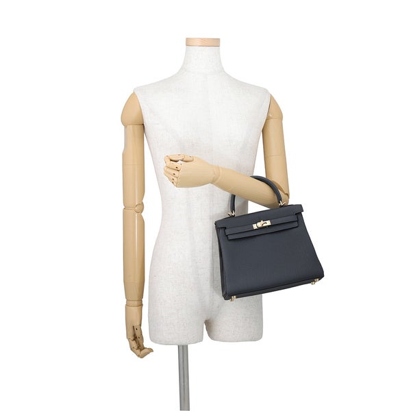 エルメス ハンドバッグ ケリー25 内縫い アルドワーズ/シャンパンゴールド金具 トゴ W刻印 HERMES Kelly 2wayバッグ