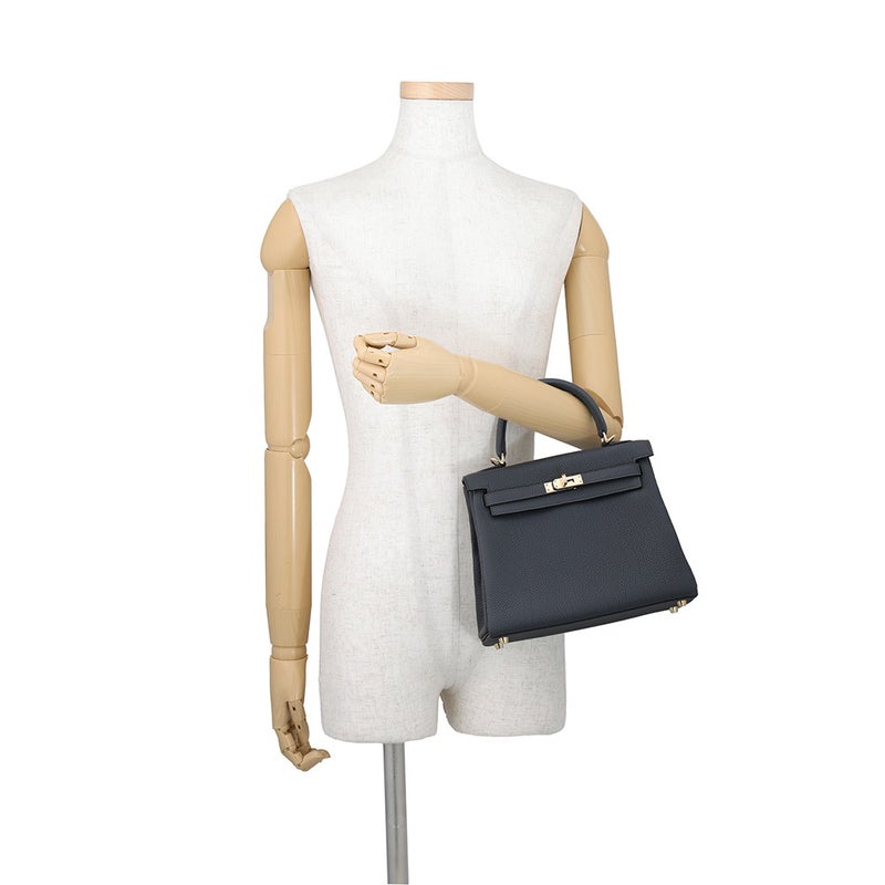エルメス ハンドバッグ ケリー25 内縫い アルドワーズ/シャンパンゴールド金具 トゴ W刻印 HERMES Kelly 2wayバッグ
