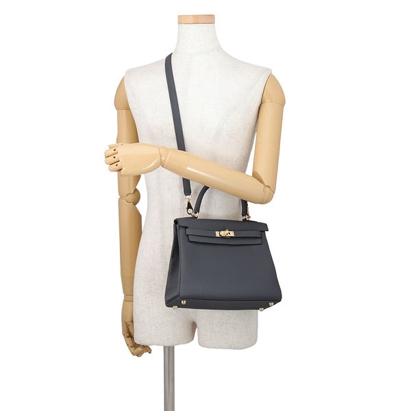エルメス ハンドバッグ ケリー25 内縫い アルドワーズ/シャンパンゴールド金具 トゴ W刻印 HERMES Kelly 2wayバッグ