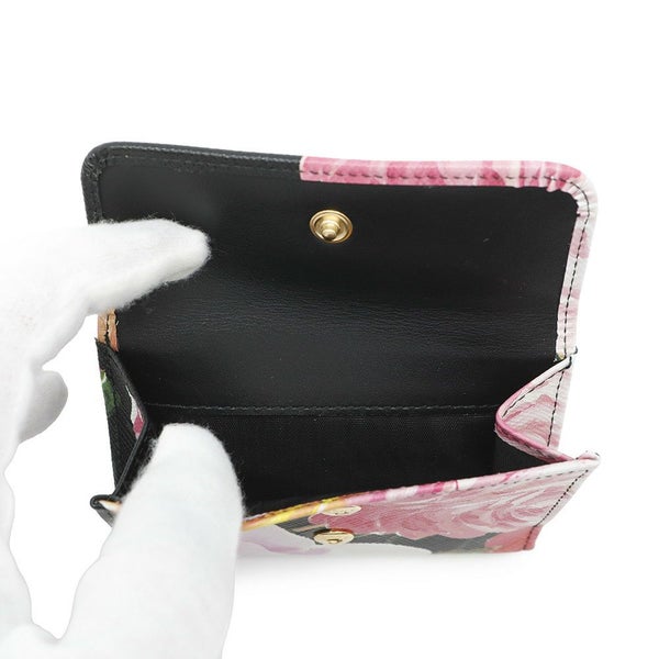 プラダ 三つ折り財布 花柄 レザー 1MH043 PRADA 財布 フラワー