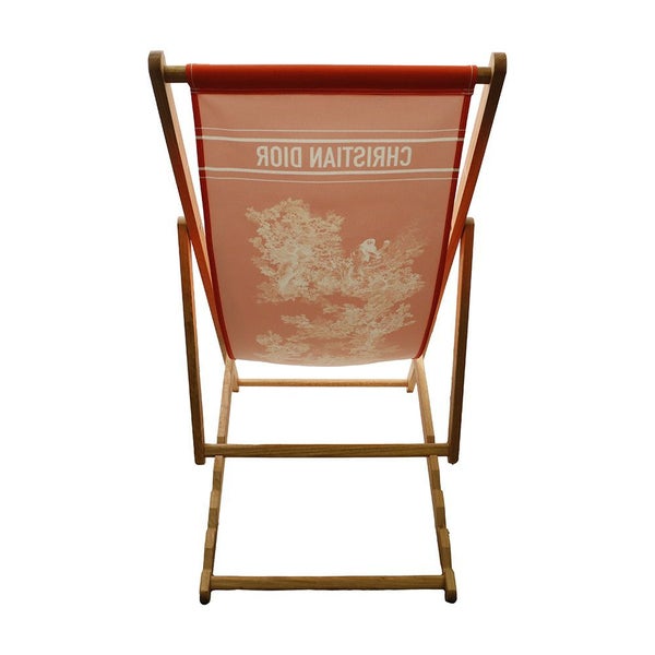 クリスチャン・ディオール ビーチチェア ディオリビエラ デッキチェア 猿 Christian Dior 折りたたみ ウッド 椅子