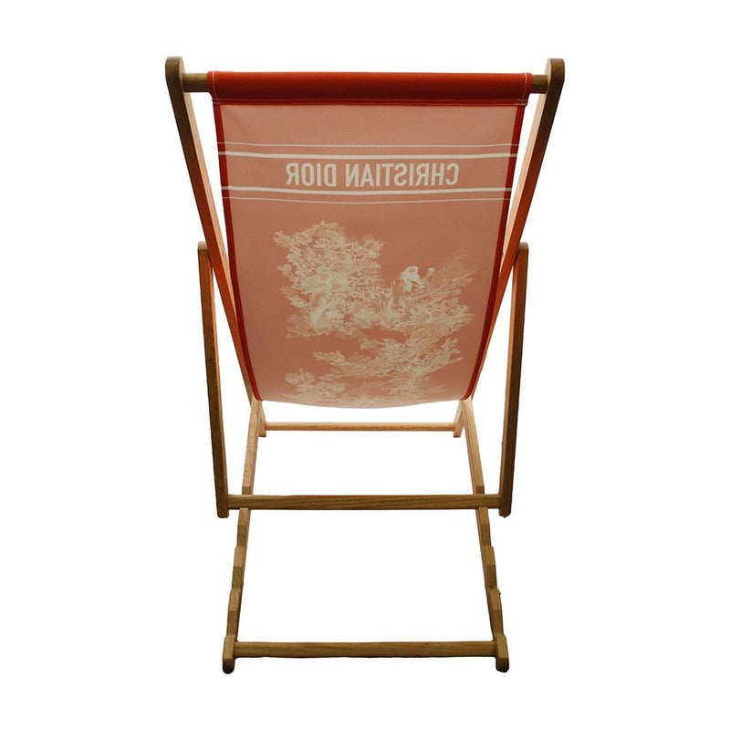 クリスチャン・ディオール ビーチチェア ディオリビエラ デッキチェア 猿 Christian Dior 折りたたみ ウッド 椅子