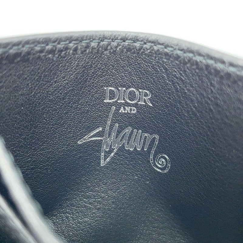 クリスチャン・ディオール カードケース ショーン・ステューシー コラボ ビー パッチ カードホルダー Christian Dior 黒