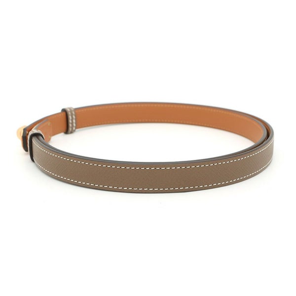 エルメス ケリーベルト 18 エトゥープ/ピンクゴールド金具 エプソン W刻印 HERMES べルト
