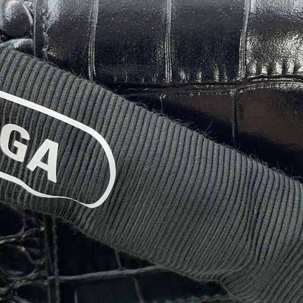 バレンシアガ チェーンショルダーバッグ ダウンタウン DOWNTOWN XS クロコ型押しレザー 689121 BALENCIAGA 黒