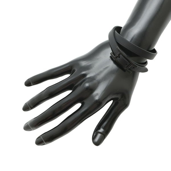 エルメス ブレスレット ビーアピ ドゥブルトゥール ブラック/ブラック金具 スイフト/エプソン サイズT4 黒