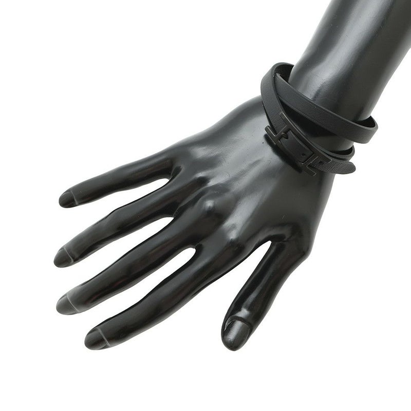 エルメス ブレスレット ビーアピ ドゥブルトゥール ブラック/ブラック金具 スイフト/エプソン サイズT4 黒