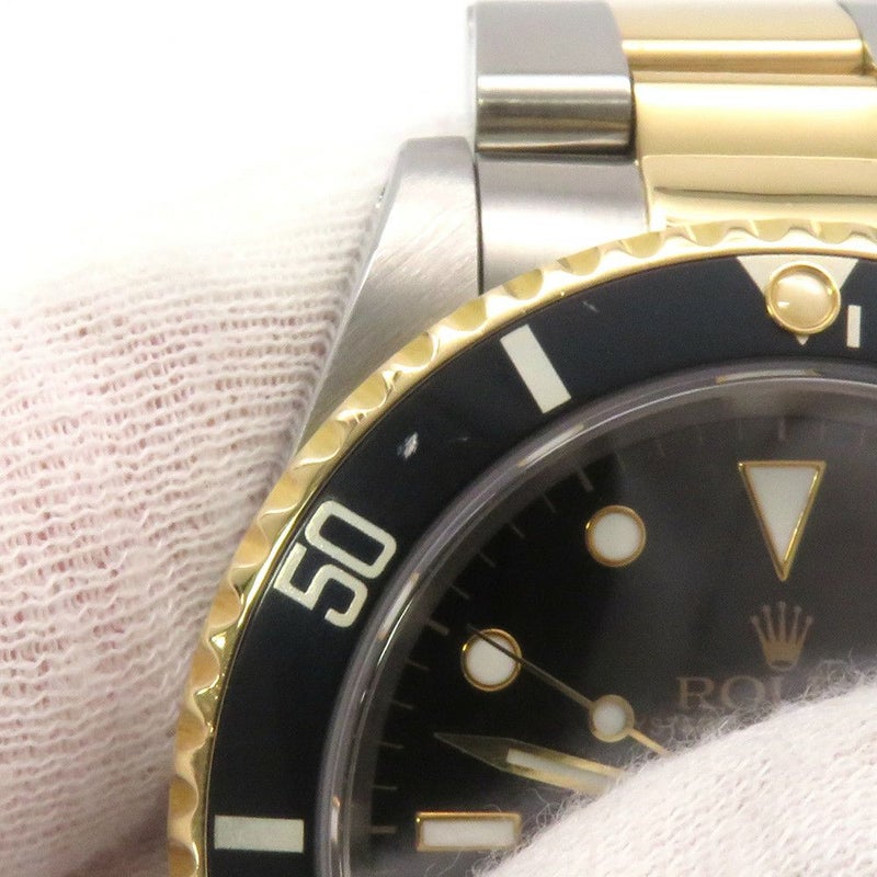 ロレックス サブマリーナ デイト コンビ SS/K18YGイエローゴールド E番 16613 ROLEX 腕時計 黒文字盤