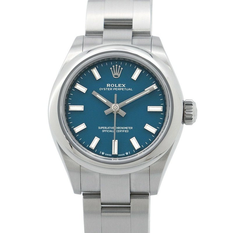ロレックス オイスターパーペチュアル28 ランダムシリアル ルーレット 276200 ROLEX 腕時計 メッドブルー文字盤