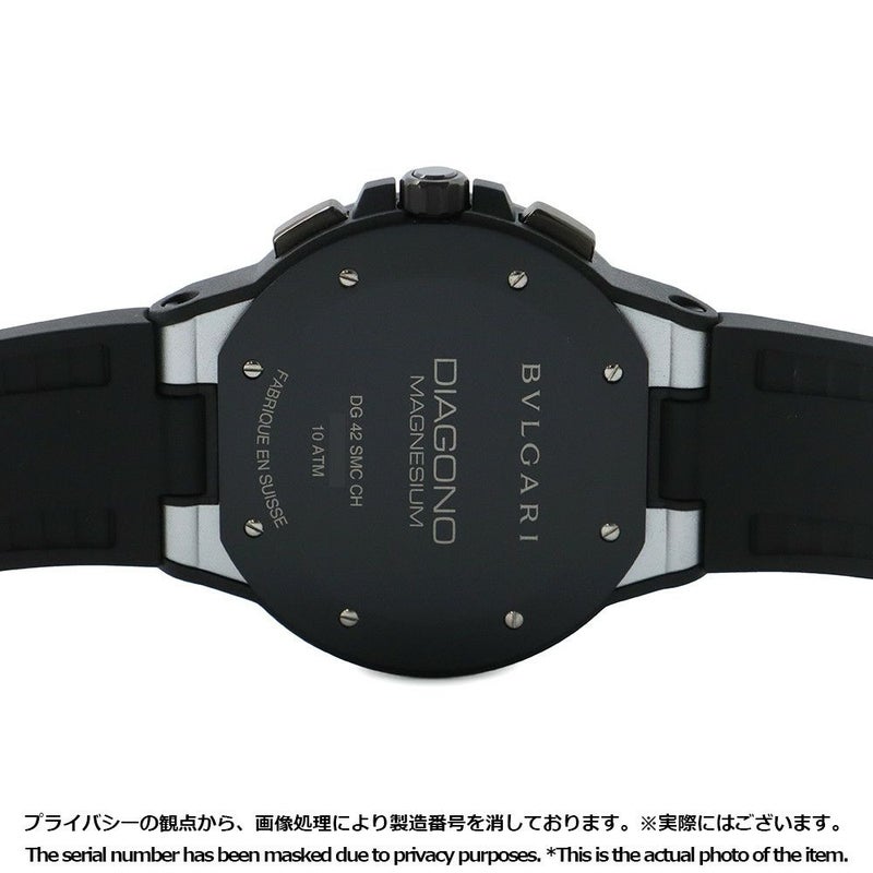 ブルガリ ディアゴノ マグネシウム クロノグラフ DG42SMCCH BVLGARI 腕時計 シルバー文字盤