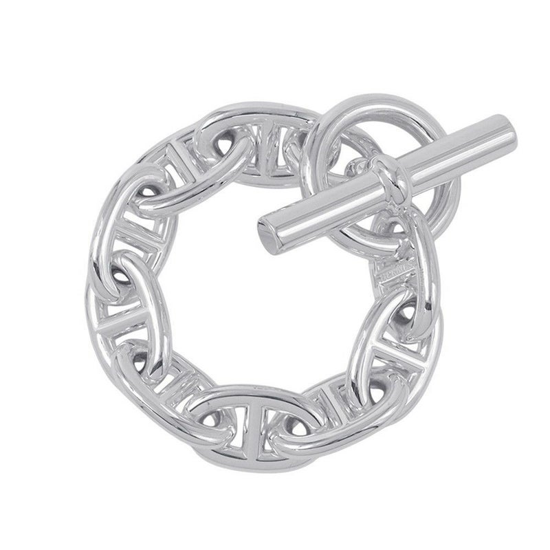 エルメス ブレスレット シェーヌダンクルTGM 9コマ SV925シルバー HERMES ジュエリー