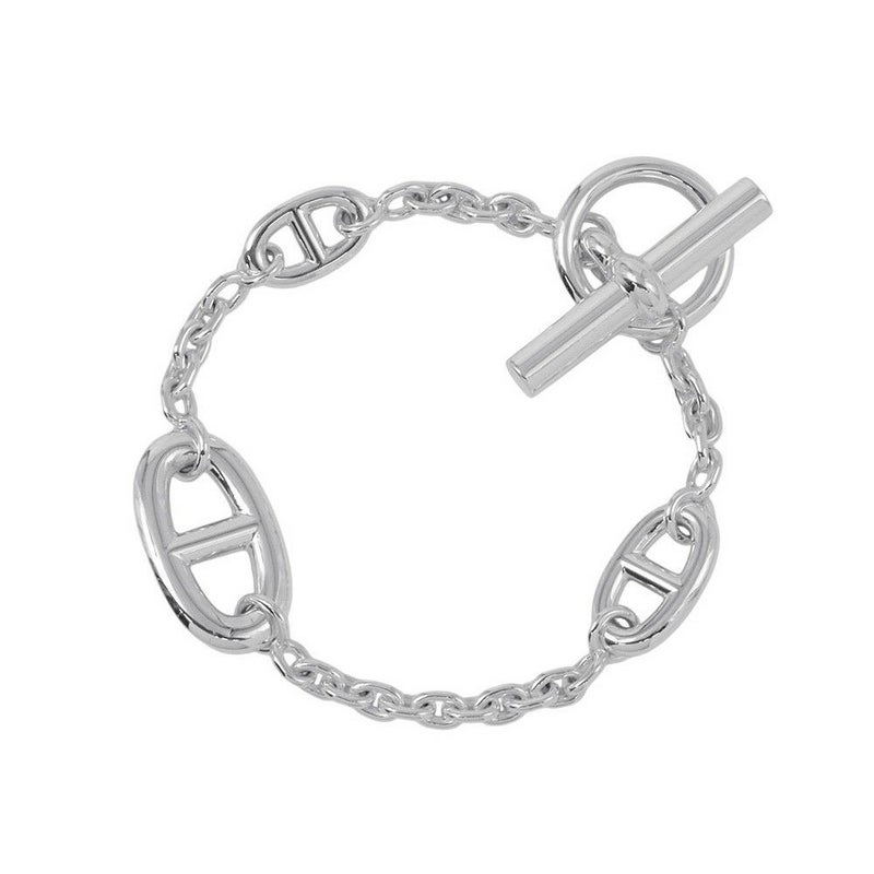 エルメス ブレスレット シェーヌダンクル ファランドール SV925シルバー サイズST HERMES ジュエリー