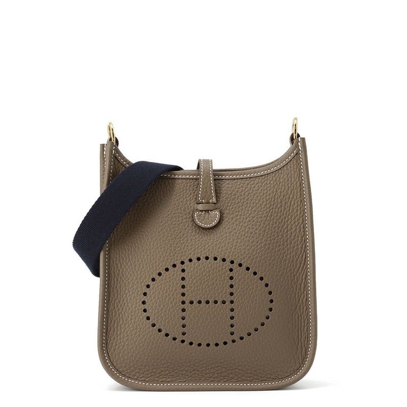 エルメス エブリンTPM アマゾン エトゥープ/ブルーインディゴ/ゴールド金具 トリヨンクレマンス K刻印