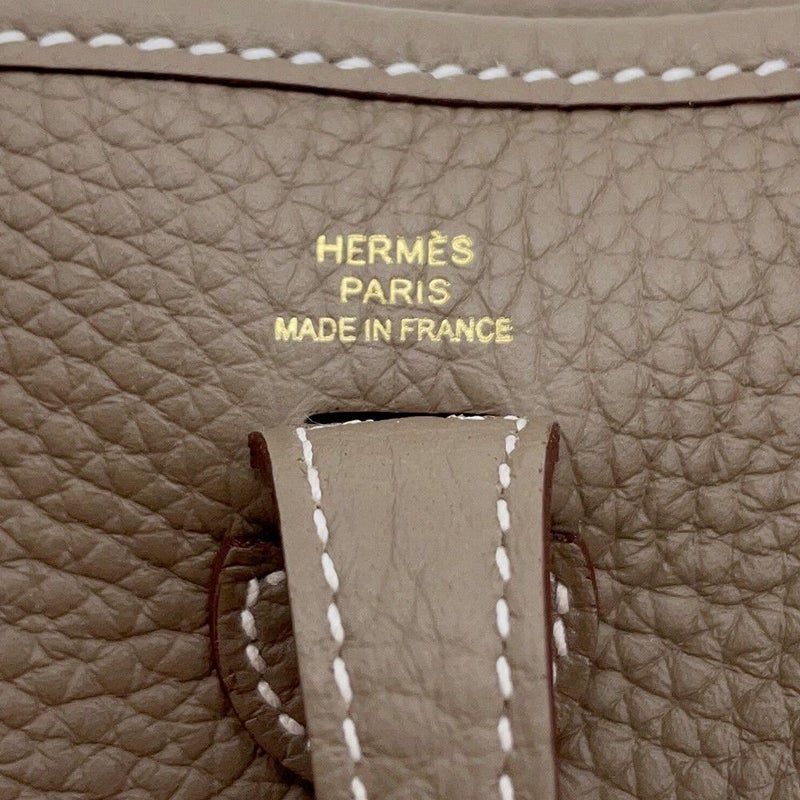 エルメス エブリンTPM アマゾン エトゥープ/ブルーインディゴ/ゴールド金具 トリヨンクレマンス K刻印