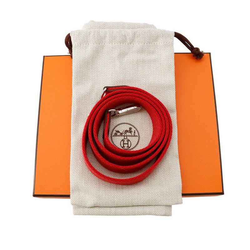 エルメス ショルダーバッグ エブリンTPM アマゾン 111cm ヴァーミリオン/シルバー金具 トリヨンノビーヨ B刻印 HERMES Evelyne