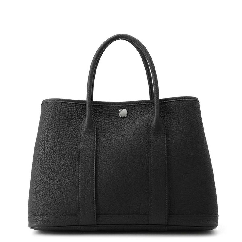 エルメス トートバッグ ガーデンパーティTPM ブラック/シルバー金具 ネゴンダ K刻印 黒