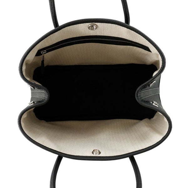 エルメス トートバッグ ガーデンパーティTPM ブラック/シルバー金具 ネゴンダ K刻印 黒