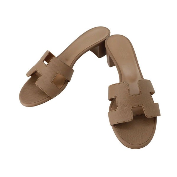 エルメス サンダル オアジス Oasis レザー レディースサイズ36 1/2 HERMES 靴