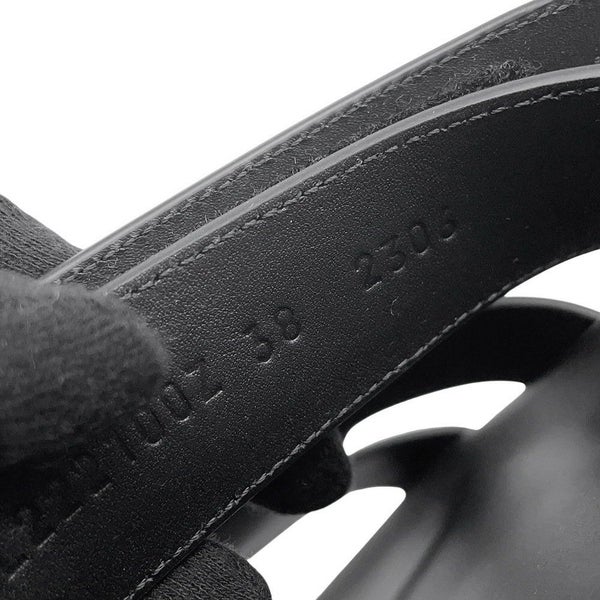 エルメス サンダル シプレ カーフレザー レディースサイズ38 HERMES 靴 黒