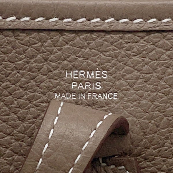 エルメス エブリンTPM アマゾン エトゥープ/ブルーインディゴ/シルバー金具 トリヨンクレマンス W刻印