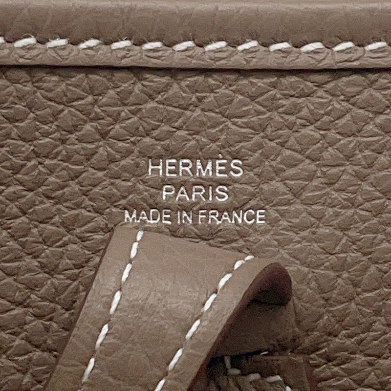 エルメス エブリンTPM アマゾン エトゥープ/ブルーインディゴ/シルバー金具 トリヨンクレマンス W刻印