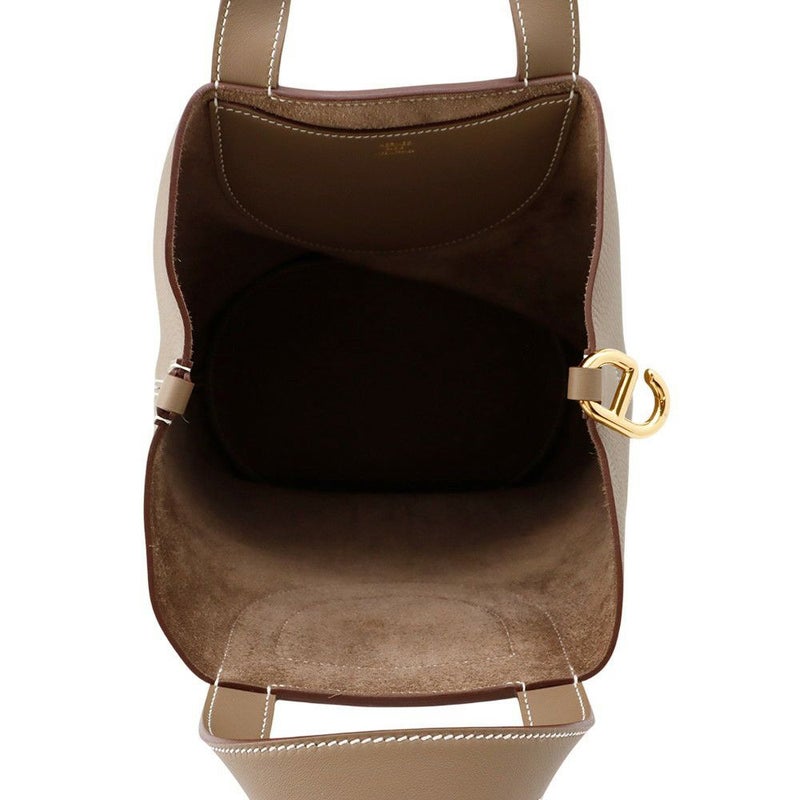 エルメス トートバッグ インザループ 23 エトゥープ/ゴールド金具 トリヨンクレマンス W刻印