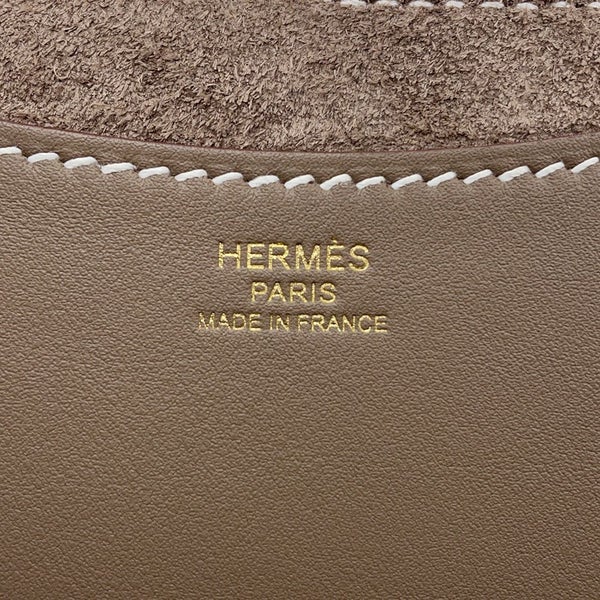 エルメス トートバッグ インザループ 23 エトゥープ/ゴールド金具 トリヨンクレマンス W刻印