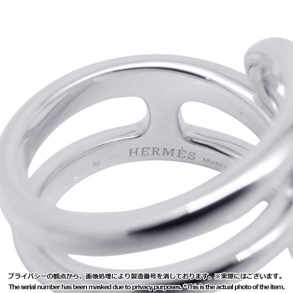 エルメス リング シェーヌダンクル ツイスト パンクPM SV925シルバー リングサイズ52 HERMES 指輪 ジュエリー