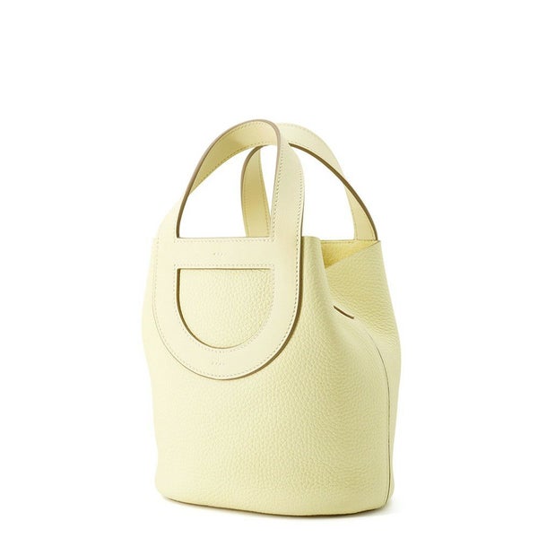 エルメス トートバッグ インザループ 18 ジョーヌミルトン/シルバー金具 トリヨンクレマンス/スイフト W刻印