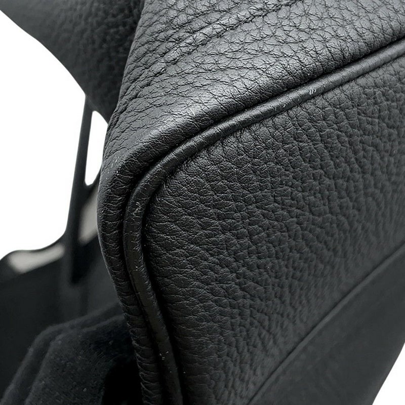 エルメス トートバッグ ガーデンパーティPM ブラック/シルバー金具 ネゴンダ D刻印 HERMES Garden Party 黒