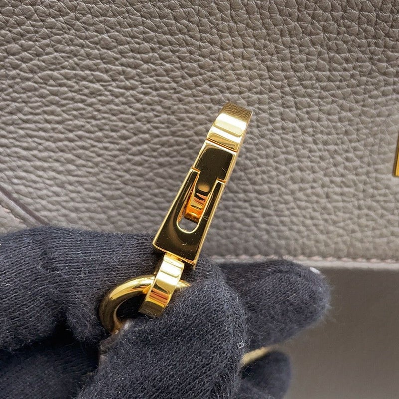 エルメス ハンドバッグ ケリー28 内縫い エタン/ゴールド金具 トゴ U刻印 HERMES Kelly 2wayバッグ