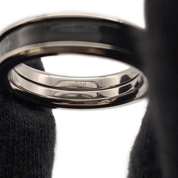 エルメス リング ユニ PM Hディアマン サイズT59 HERMES 指輪 黒