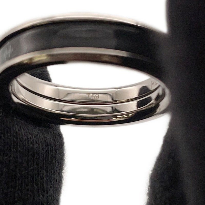 エルメス リング ユニ PM Hディアマン サイズT59 HERMES 指輪 黒