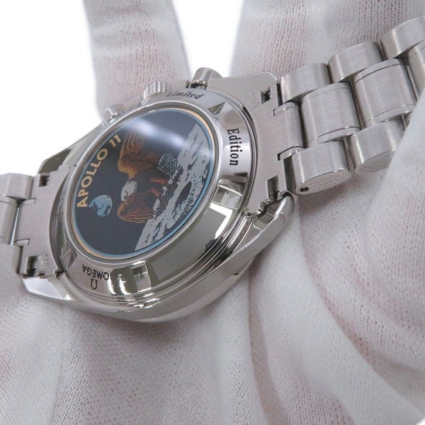 オメガ スピードマスター プロフェッショナル アポロ11号 35周年記念 クロノグラフ 3569.31 世界3500本限定 白文字盤