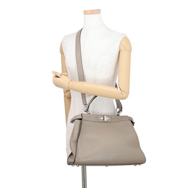 フェンディ ハンドバッグ セレリア ピーカブー レザー ミディアム 8BN290 FENDI 2wayショルダーバッグ