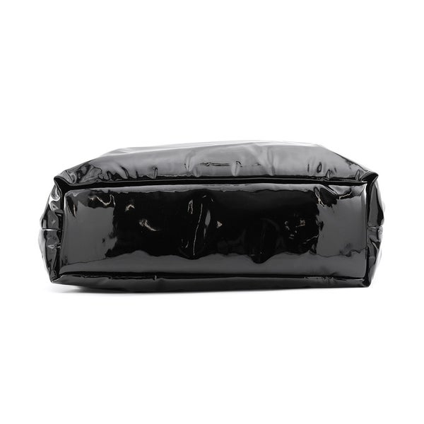 サンローランパリ トートバッグ ロゴ マキシ パテントレザー 777487 SAINT LAURENT PARIS 黒
