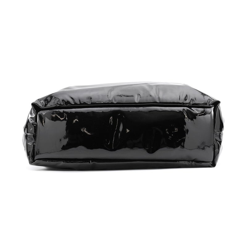 サンローランパリ トートバッグ ロゴ マキシ パテントレザー 777487 SAINT LAURENT PARIS 黒