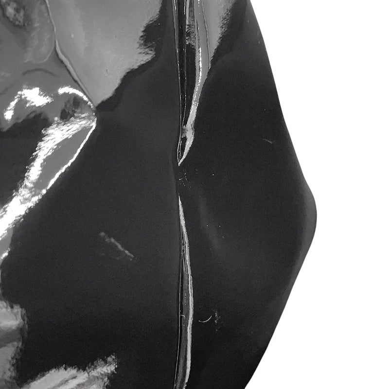 サンローランパリ トートバッグ ロゴ マキシ パテントレザー 777487 SAINT LAURENT PARIS 黒