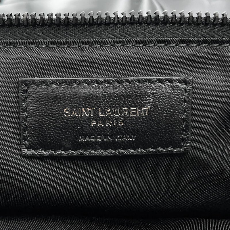 サンローランパリ トートバッグ ロゴ マキシ パテントレザー 777487 SAINT LAURENT PARIS 黒