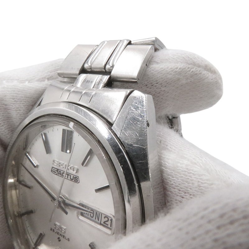 セイコー 5アクタス 6106-7740 SEIKO 腕時計 シルバー文字盤 ヴィンテージ