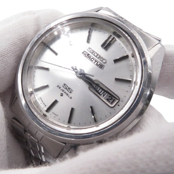 セイコー 5アクタス 6106-7740 SEIKO 腕時計 シルバー文字盤 ヴィンテージ