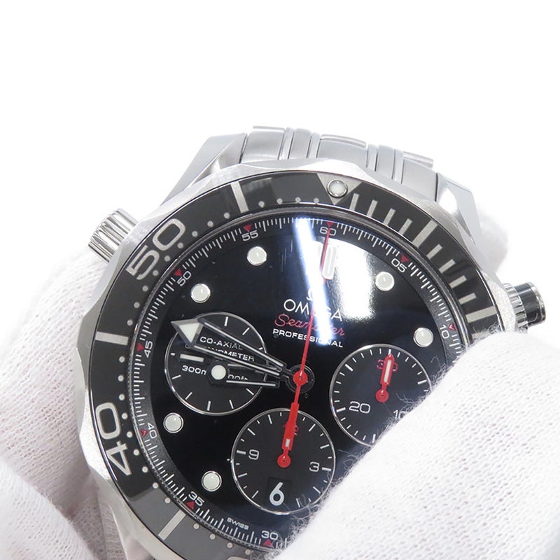 オメガ シーマスター ダイバー 300m コーアクシャル クロノグラフ 212.30.44.50.01.001 OMEGA 腕時計 ウォッチ 黒文字盤