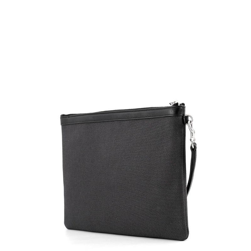 サンローランパリ クラッチバッグ リヴ ゴーシュ キャンバス/レザー 581369 SAINT LAURENT PARIS 黒